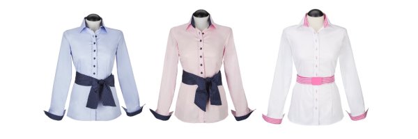 Contrast blouses 2-coloured