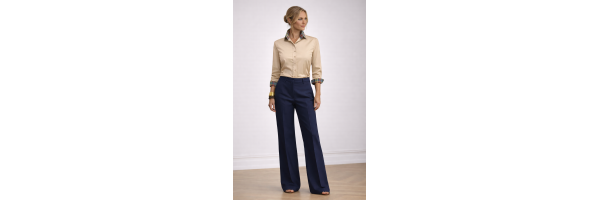 Contrast blouses 2-coloured