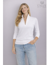 Stehkragen -Shirt, weiss/Neu