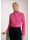 Stand-up collar blouse, Fuchsia