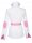Kontrastbluse mit Patch weiss/fuchsia Streifen