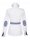 Kontrastbluse mit Patch weiss/marine Streifen