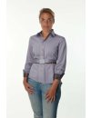 Contrast blouse with patch Smokey / Karo 6/goes out of the assortment