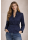 Ruffle extravagant dotted uni marine