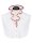 Blousen collar ruffle white with red piping/goes out of the assortment