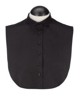 Blousen collar Bubi, black plain/goes out of the assortment