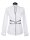 Stand-up collar blouse piped, white / smokey, extra long