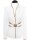 Stand-up collar blouse Piped, white / gold, extra long