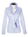 Ruffle extravagant with double ruffle light blue/goes out...