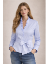 Ruffle extravagant with double ruffle light blue