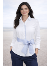 Contrast blouse white plain with helbleman Pipel