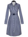 Dress marine / white striped