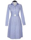 Dress light blue / white striped