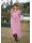 Gestreiftes UMANI Damenkleid in Pink-Weiß