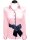 Contrast blouse pink uni with marine piping