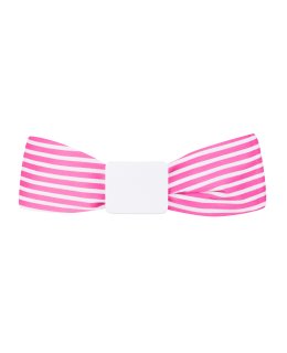 Single belt fuchsia white (wide) with fuchsia belt buckle