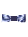 Single belt navy white (wide) with navy belt buckle