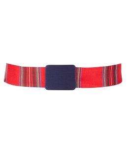 Single belt karo4 with navy belt buckle