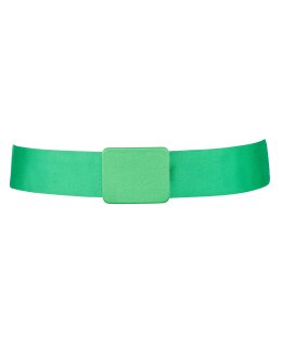 Single green belt with a matching green buckle