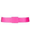 Single fuchsia belt with fuchsia belt buckle