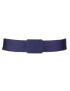 Single belt navy with navy belt buckle