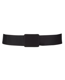 Single belt black with black belt buckle