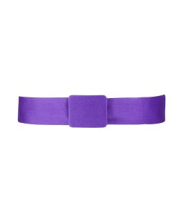 Single belt dark purple with dark purple belt buckle