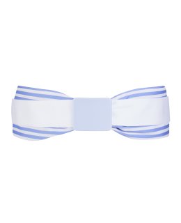 Double belt light blue and white with light blue belt buckle