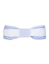 Double belt light blue and white with light blue belt buckle