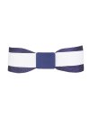 Double belt navy dotted white with navy belt buckle