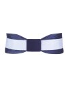 Double belt bright violet/white with bright violet bucket