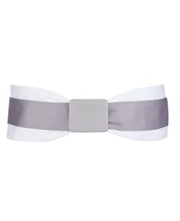 Double belt bright violet/white with bright violet bucket