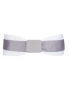 Double belt bright violet/white with bright violet bucket