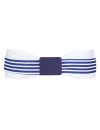 Double belt bright violet/white with bright violet bucket