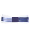 Double belt bright violet/white with bright violet bucket