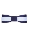 Double belt navy white with navy belt buckle