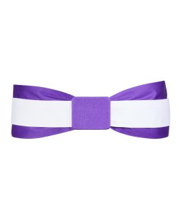 Double belt bright violet/white with bright violet bucket