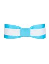 Double belt turquoise white with turquoise belt buckle