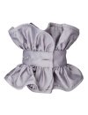 Buttonable ruffle, smokey uni/goes out of the assortment