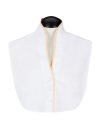 Blousen collar stand collar white, champanger piped/goes...