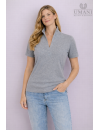 Short Sleeve Stand Collar Shirt, Smokey/goes out of the...