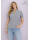 Short Sleeve Stand Collar Shirt, Smokey/goes out of the assortment