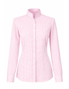 Small stand-up collar Vichy Karo Pink