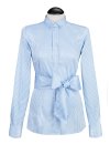 Bubibluse striped bright blue/goes out of the assortment