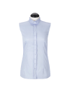 Bubi sleeveless light blue plain blouse/goes out of the assortment