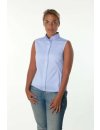 Bubi sleeveless light blue plain blouse/goes out of the assortment