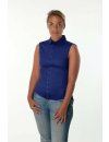 Bubi sleeveless navy plain blouse/goes out of the assortment