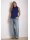 Bubi sleeveless navy plain blouse