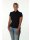 Short sleeve blouse black plain/goes out of the assortment