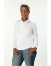 Bubi shirt long sleeve white/light blue piped/goes out of...